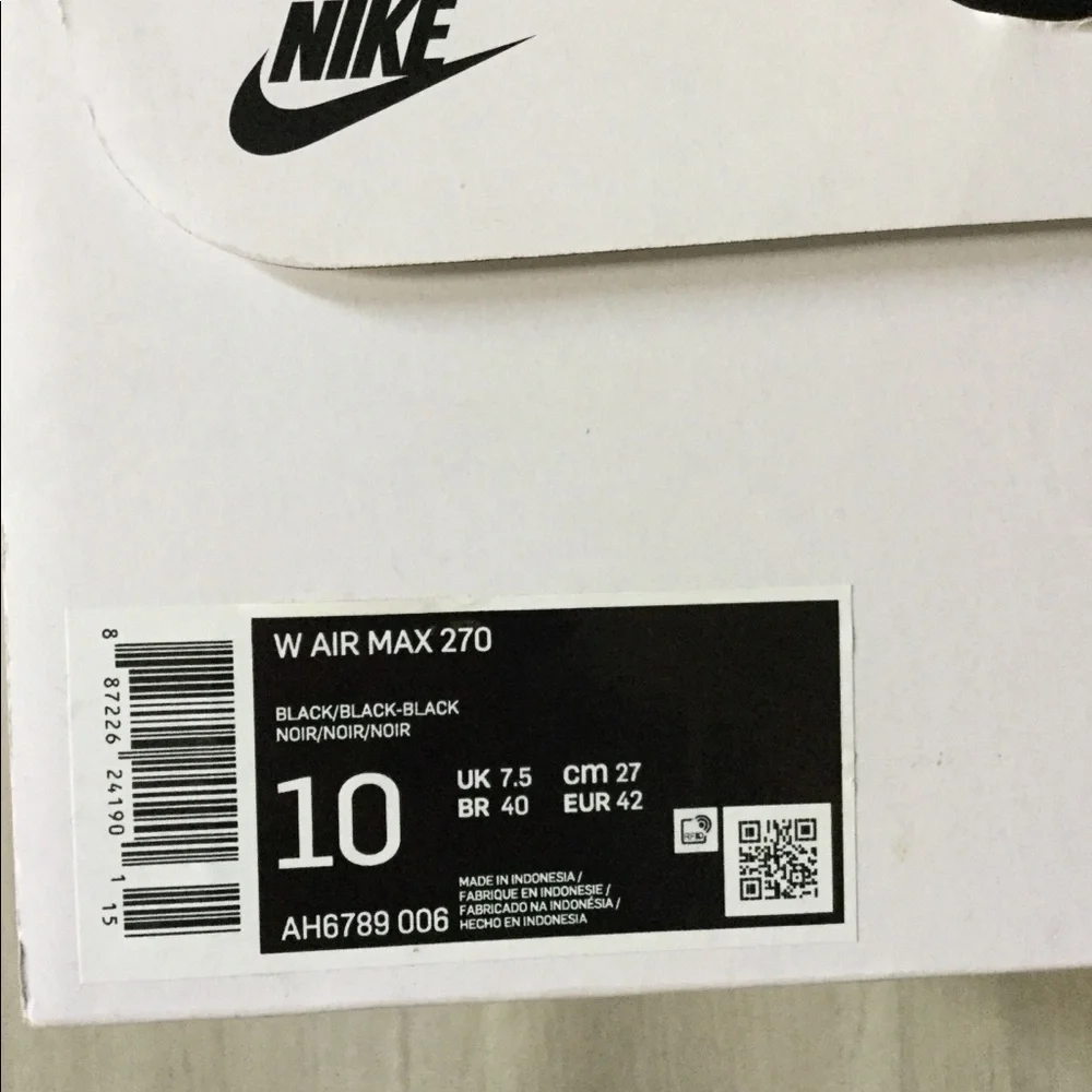 Nike 270 women’s sz 10 worn once - Picture 8 of 8